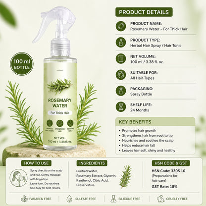 Rosemary Water Hair Spray pack of 1