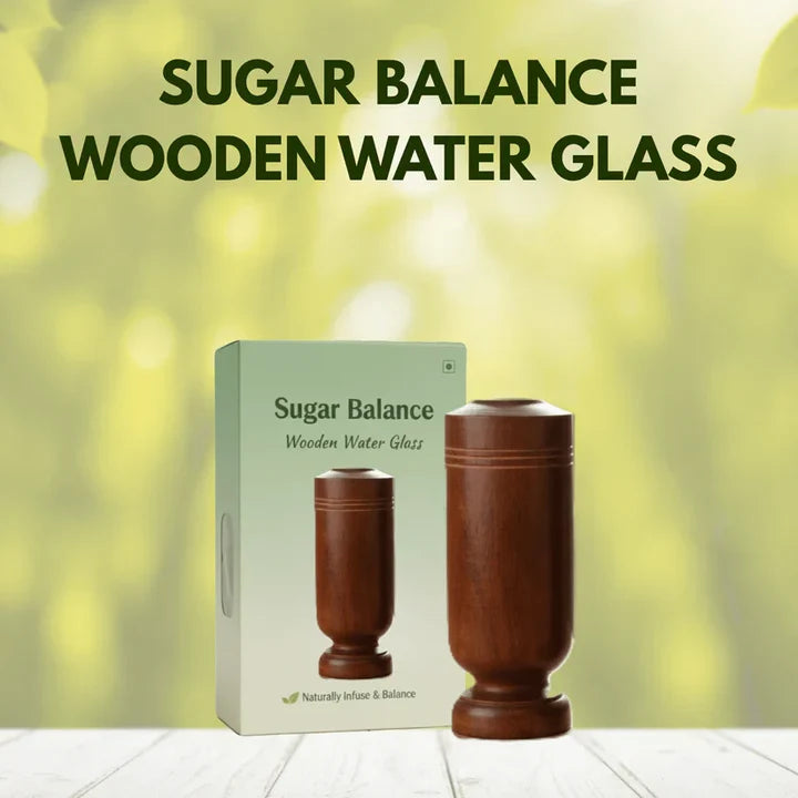 "VEDDHAR" Herbal Wood Tumbler Control Diabetes