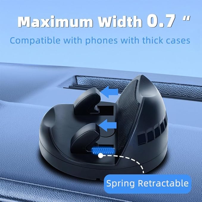 360° Rotatable  Anti-Slip Silicone Automotive Cell Phone Holder Mount for Vehicle Dashboard