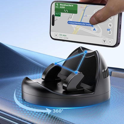 360° Rotatable  Anti-Slip Silicone Automotive Cell Phone Holder Mount for Vehicle Dashboard