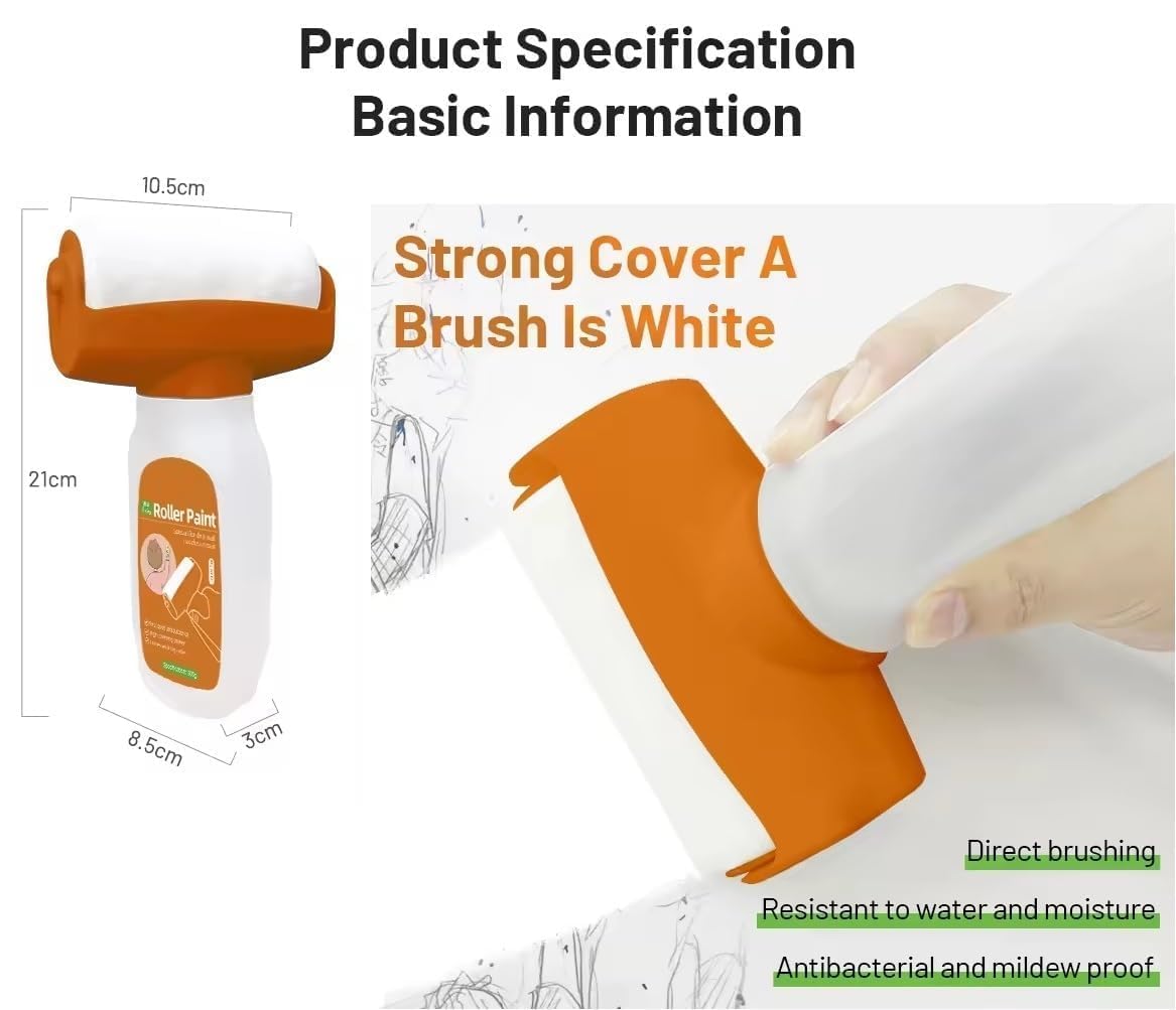 Wall Repair Roller Paint Household Supply Cleaning Tool ,DIY Renovation with Roller Multifunctional Paint Roller for Cracks(500g)