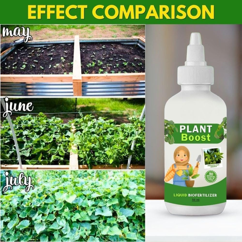 Plant Boost Liquid Biofertilizer (3 x 50ml) – Fast Rooting Growth Enhancer | Promotes Photosynthesis, Strengthens Roots & Improves Plant Health