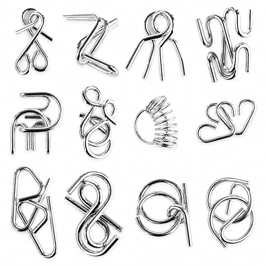 IQ Metal Puzzle Set 12 Pcs Set