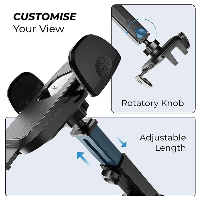 Universal 360° Car Mobile Holder – Multi-Mount Design