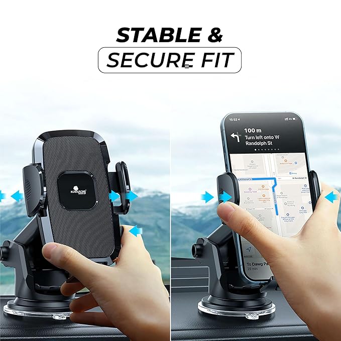 Universal 360° Car Mobile Holder – Multi-Mount Design