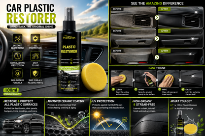 🚗 Car Plastic Restorer 100ml – Restore Faded Plastics & Bring Back a Fresh, Premium Shine