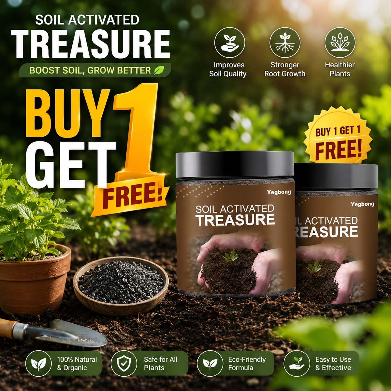 🌱 Soil Activator – Plant's Best Friend (BUY 1 GET 1 FREE ) Pack of 2