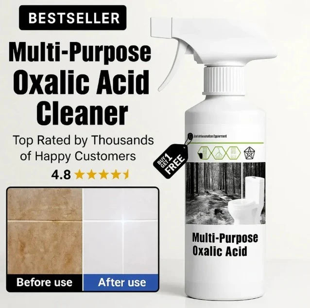 Multi-Purpose Oxalic Acid Stain Removal Spray | Bathroom, Tile & Sink Cleaner | pack of 2