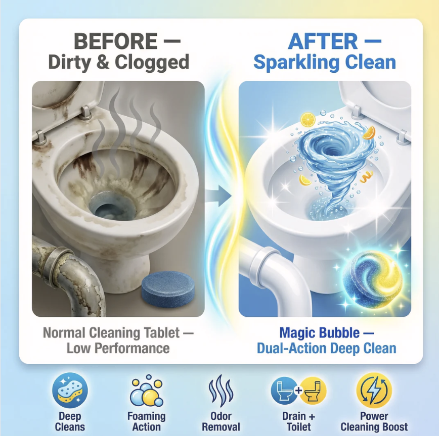 🫧 Magic Bubble Effervescent Cleaning Tablets for Powerful Stain Removal