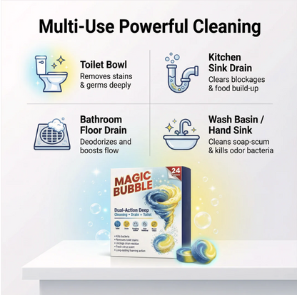 🫧 Magic Bubble Effervescent Cleaning Tablets for Powerful Stain Removal