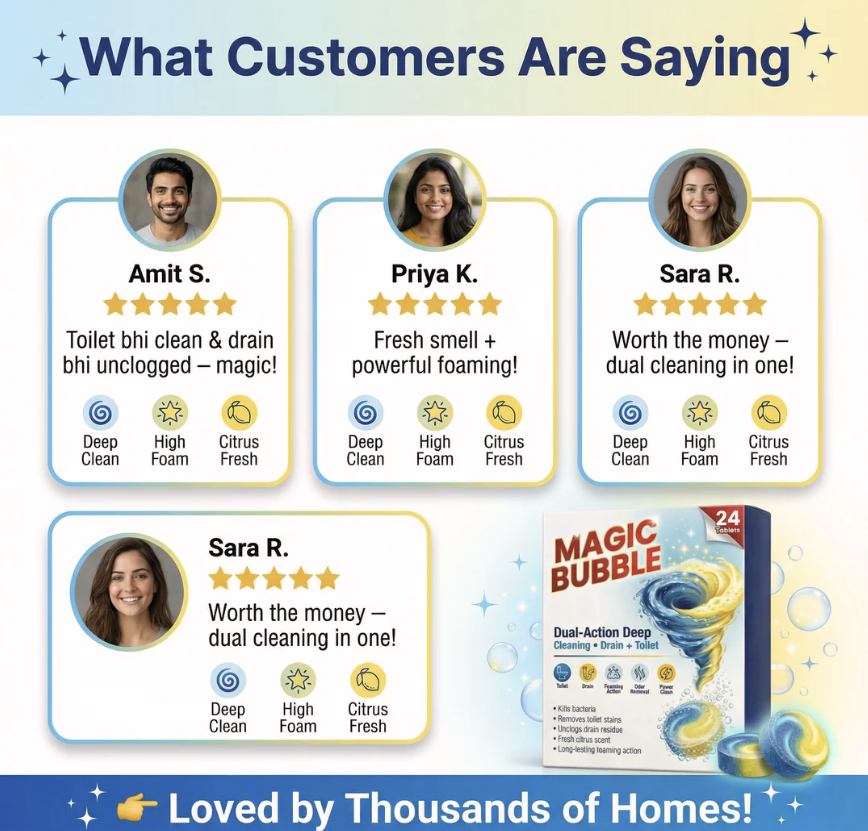 🫧 Magic Bubble Effervescent Cleaning Tablets for Powerful Stain Removal