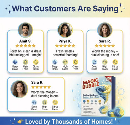 🫧 Magic Bubble Effervescent Cleaning Tablets for Powerful Stain Removal