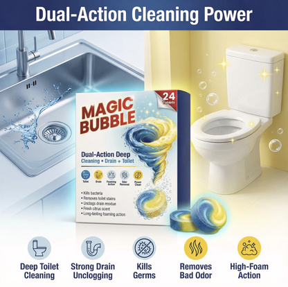 🫧 Magic Bubble Effervescent Cleaning Tablets for Powerful Stain Removal