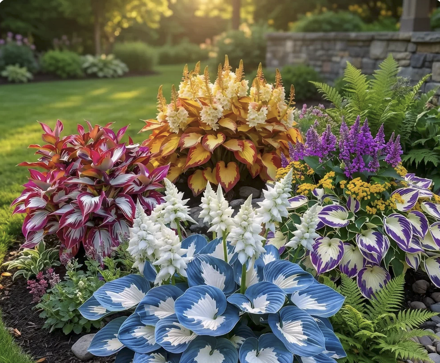 Imported Hosta Flower Seeds for Home and Garden Pack of 100+ (Mix of 12 Colors)