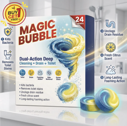 🫧 Magic Bubble Effervescent Cleaning Tablets for Powerful Stain Removal