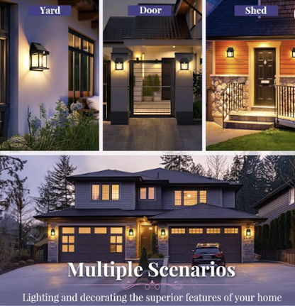 Solar Wall Lights Motion Sensor Waterproof LED 3 Modes Sconce Solar Lamp Auto Charging Exterior Security Light for Outdoor Porch, Patio, Garden, Balcony & Pathway