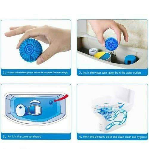 Toilet Deodorizer Bathroom Cleaner Tablet Pack of 1 (10Pcs)