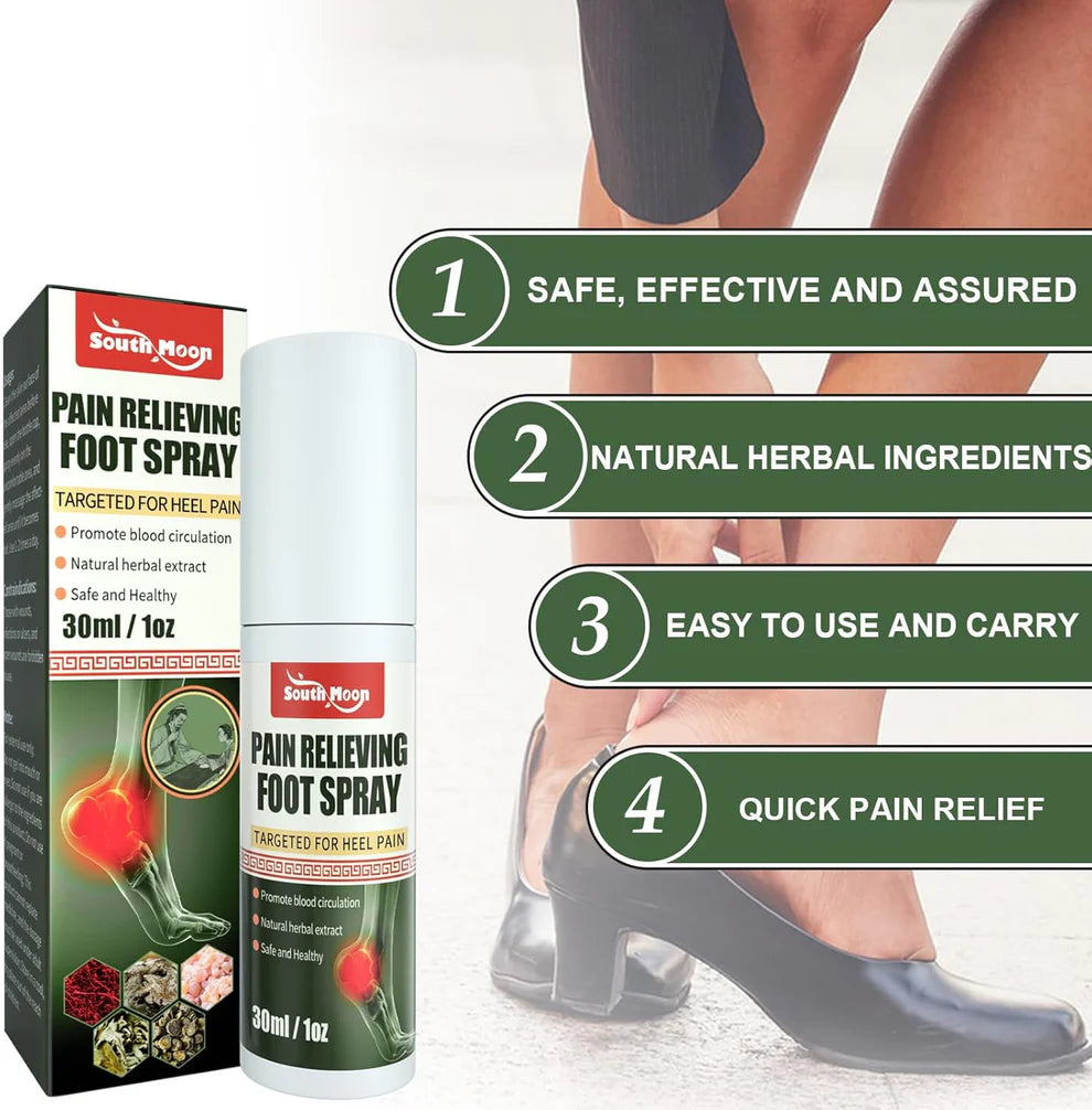 Pain Relieving Foot Spray | Targeted Heel & Foot Pain Relief [Buy 1 Get 1 Free]