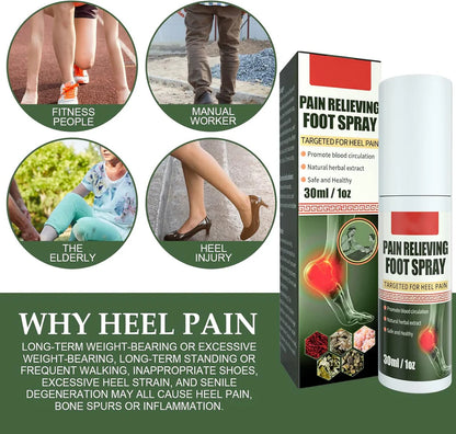 Pain Relieving Foot Spray | Targeted Heel & Foot Pain Relief [Buy 1 Get 1 Free]