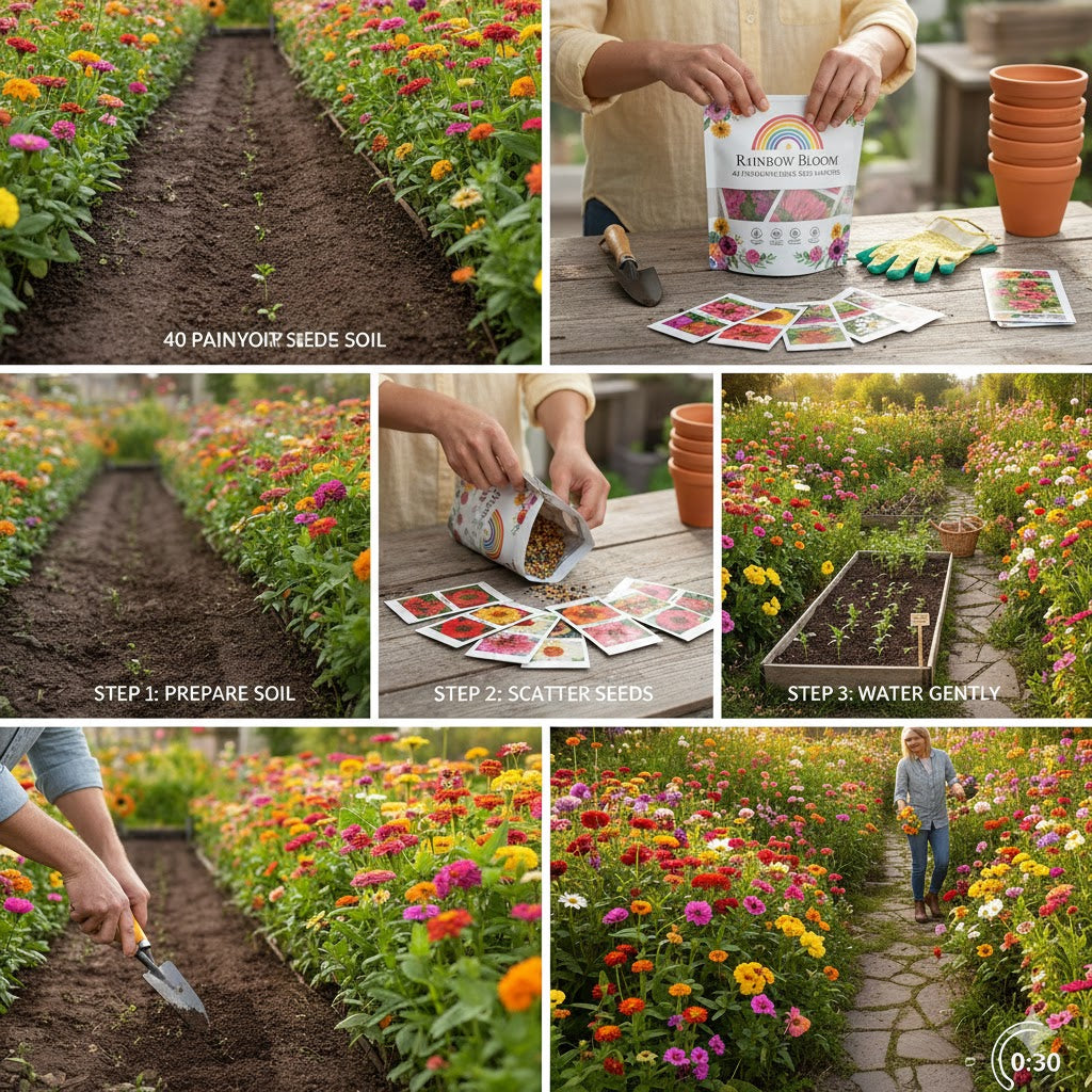 45 Varity-in-1 Flower MEGA-PACK! 🌸 Luxury Home Garden Kit + 🎁 FREE Plant Booster) 🌻